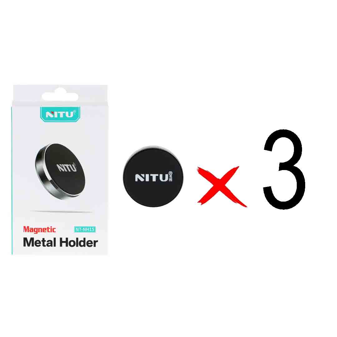 هولدر گوشی موبایل مگنتی NITU مدل  NT-NH15 - مشکی (بسته 3 عددی)